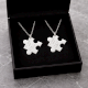 Handmade 925 Sterling Silver Puzzle Couple Pendant Necklace